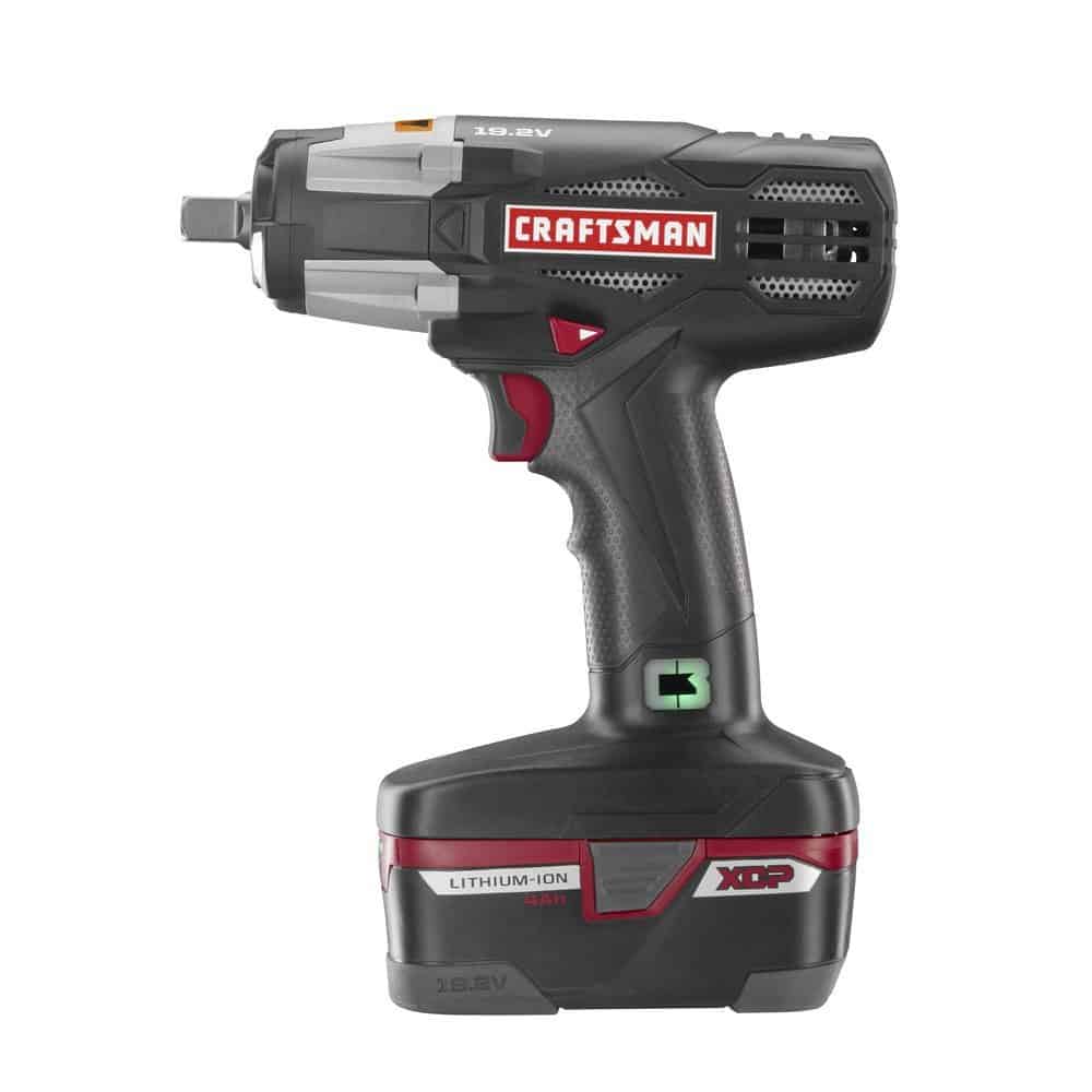 Craftsman C3 ½" Heavy Duty Impact Wrench Kit Powered By 4ah XCP Cordless Tools High Torque