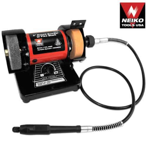 Neiko® 10207A 3-Inch Mini Bench Grinder and Polisher