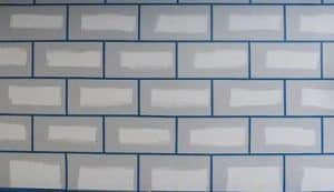 painter's tape ceramic tiles
