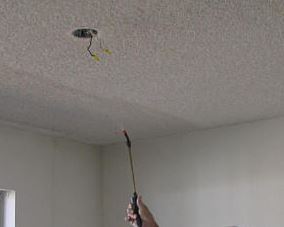 painting a popcorn ceiling