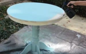 chalk paint with paint sprayer